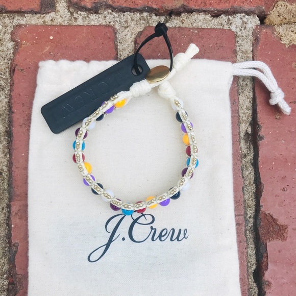 J. Crew Multicolor Beaded Wrap Bracelet NWT - Picture 3 of 5